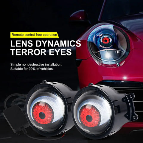 Dynamic LED Devil Eye Car Headlights – Eagle Eye Projector Headlight Assembly with Custom Lighting