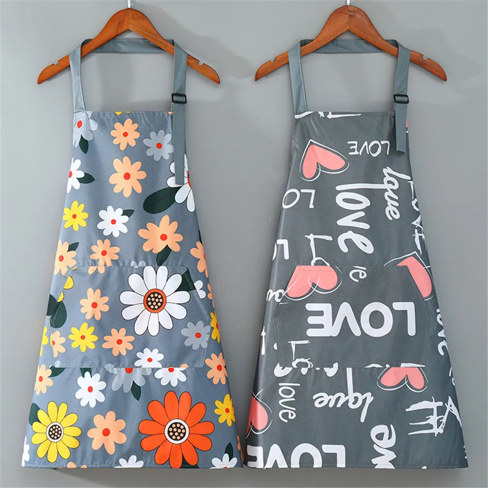 Kitchen Household Oil-Proof Cooking Apron