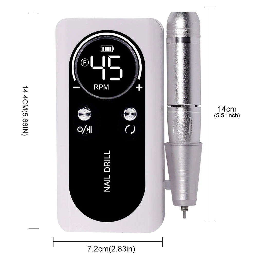 45000RPM Electric Portable Nail Drill Machine