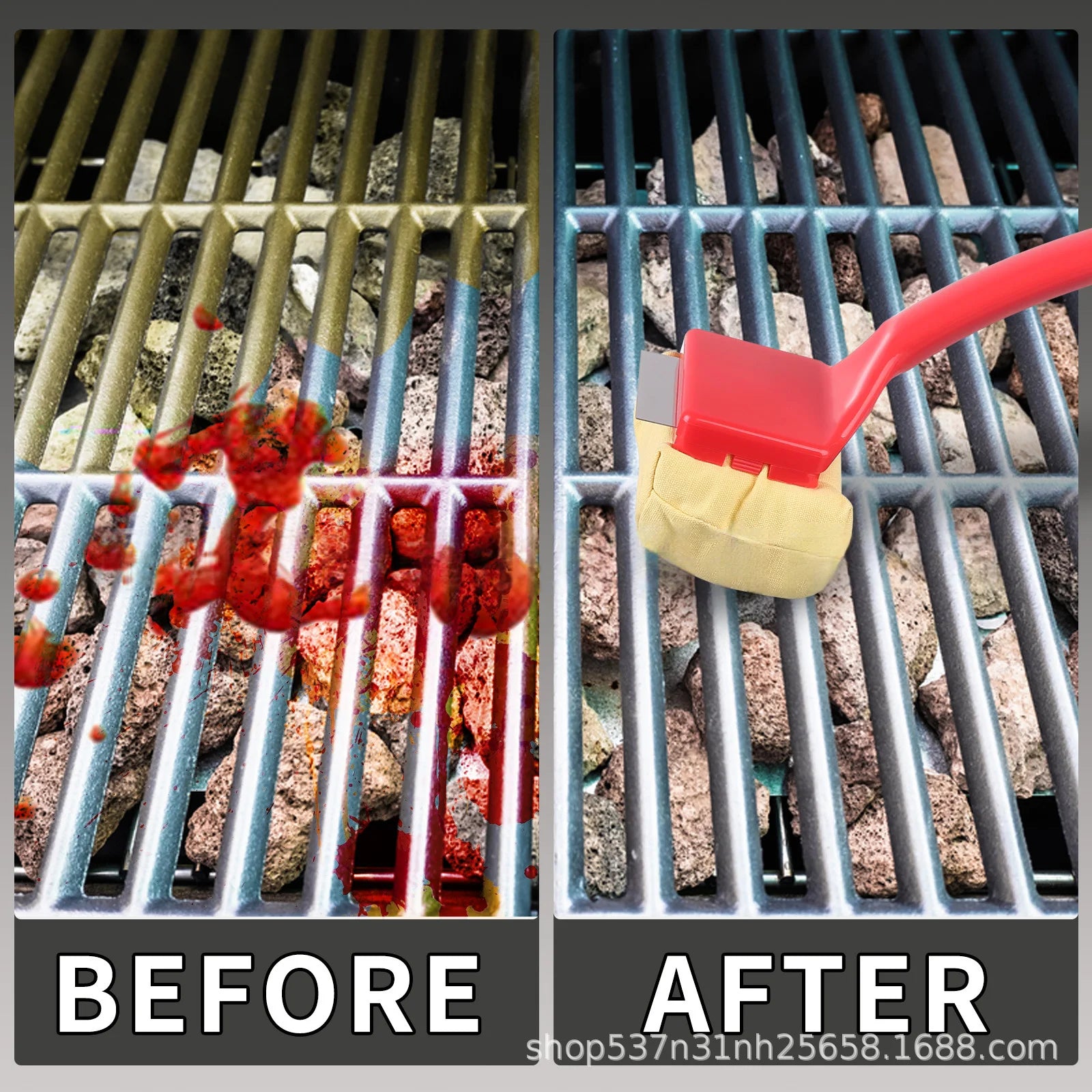 BBQ Cleaning Brush & Degreasing Cloth