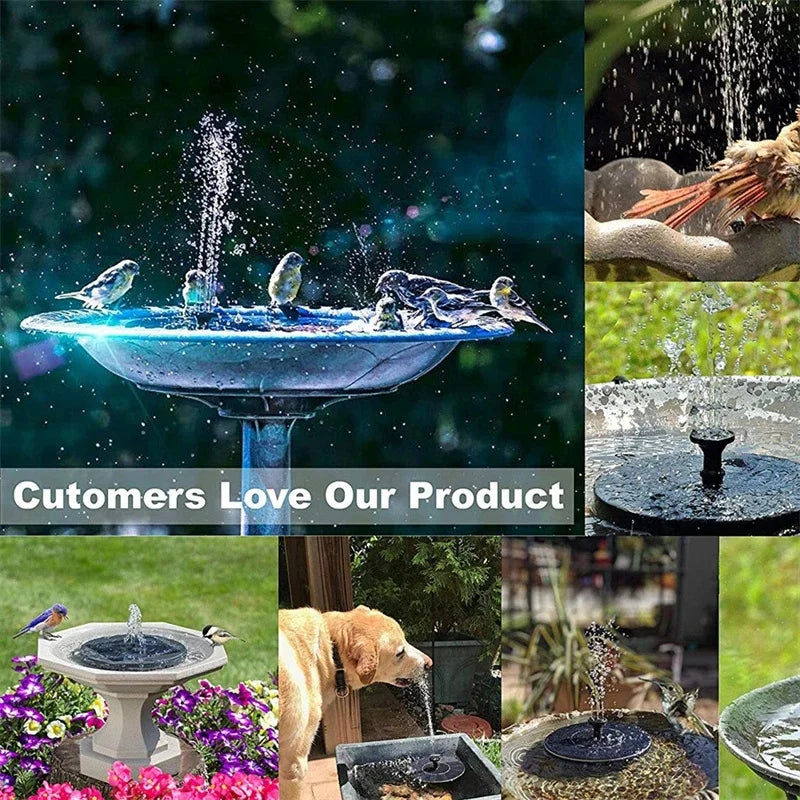 Colorful Solar Fountain for Garden