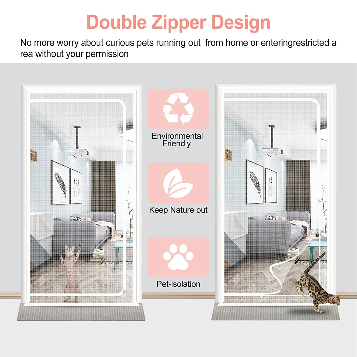 Zippered Cat Door - Improve Center