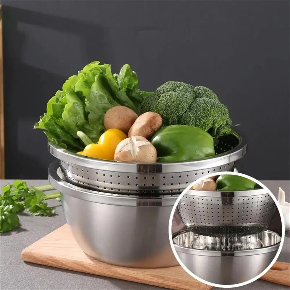 Multi-Purpose Stainless Steel Bowl