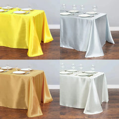 Solid Color Satin Table