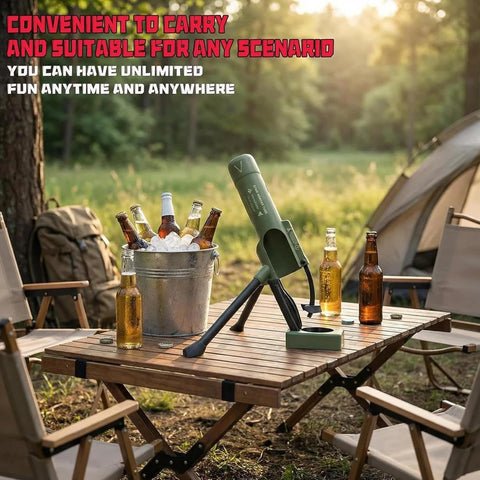 Tactical Mortar Bottle Cap Launcher & Opener