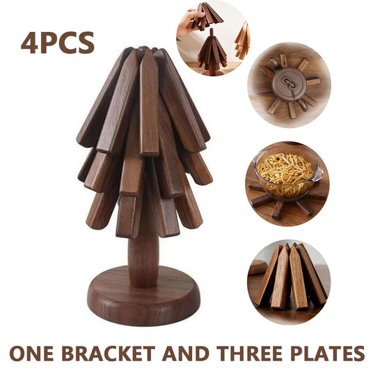 4PCS Wooden Trivets - Improve Center