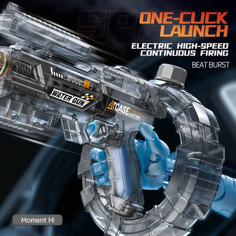 Space Electric Water Gun Toy with LED Lights