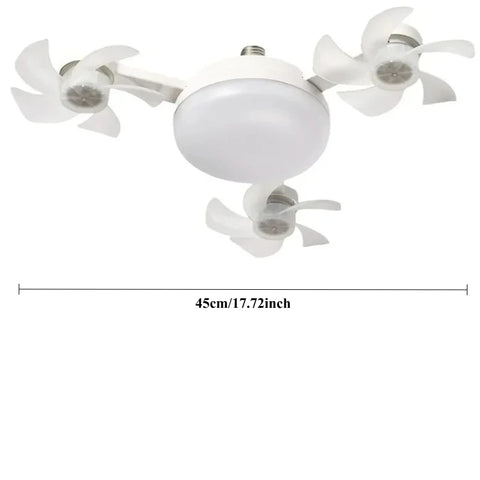 Modern Smart Ceiling Fan Light – Silent Remote-Controlled Dimmable LED