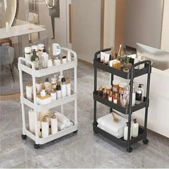 1 PC 3-Layer Rolling Plastic Storage