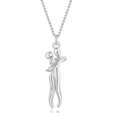 Couple Hugging Necklace - Improve Center