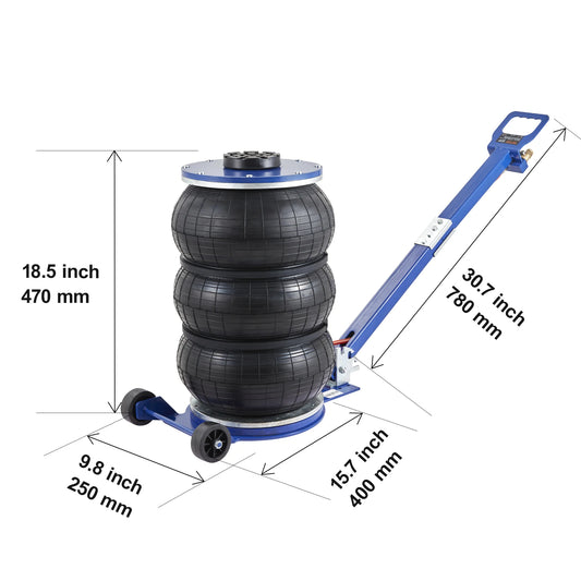 3 Ton/5 Ton Triple Bag Air Jack - Improve Center