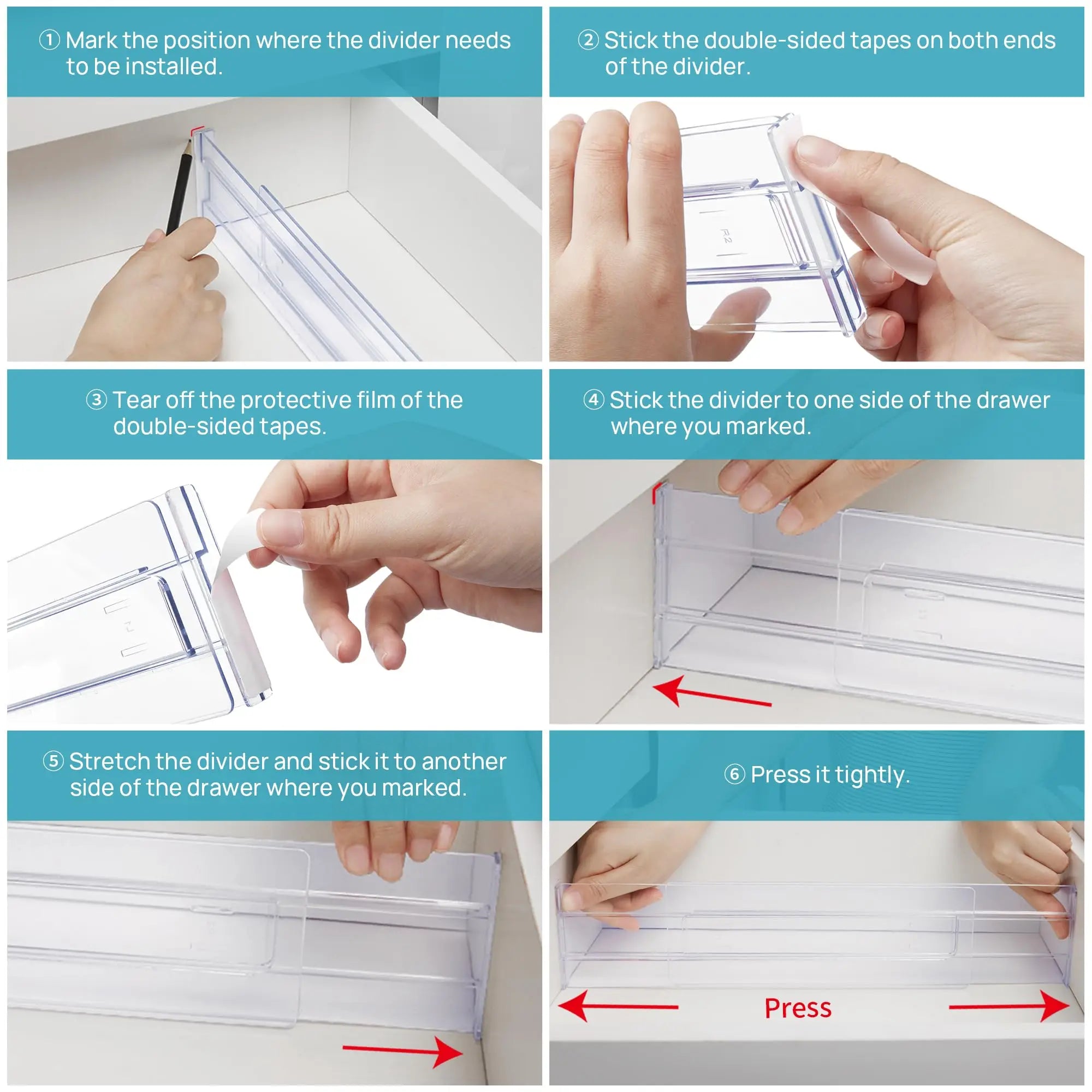 Drawer Dividers Organizers - Improve Center