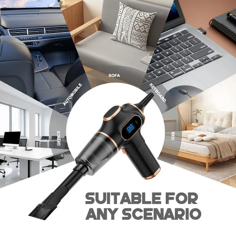 Rechargeable Portable Vacuum Cleaner – Multi-Surface Car & Home Use