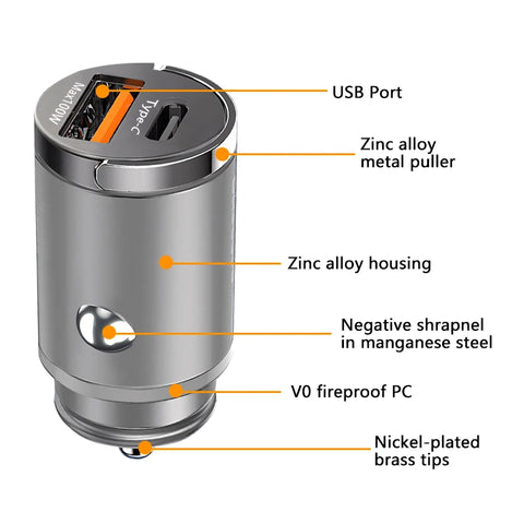 100W USB Car Charger - Improve Center