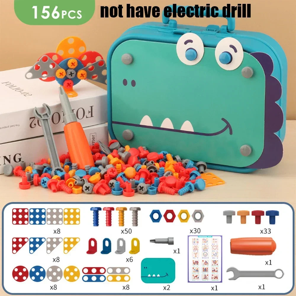 Electric Set Drill Screw Kids Toy