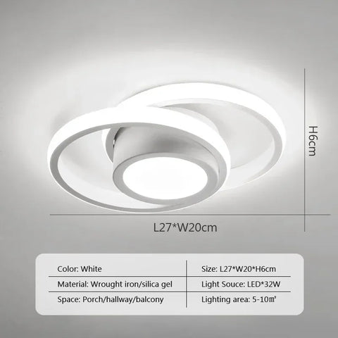 Small Modern LED Ceiling Light - Improve Center