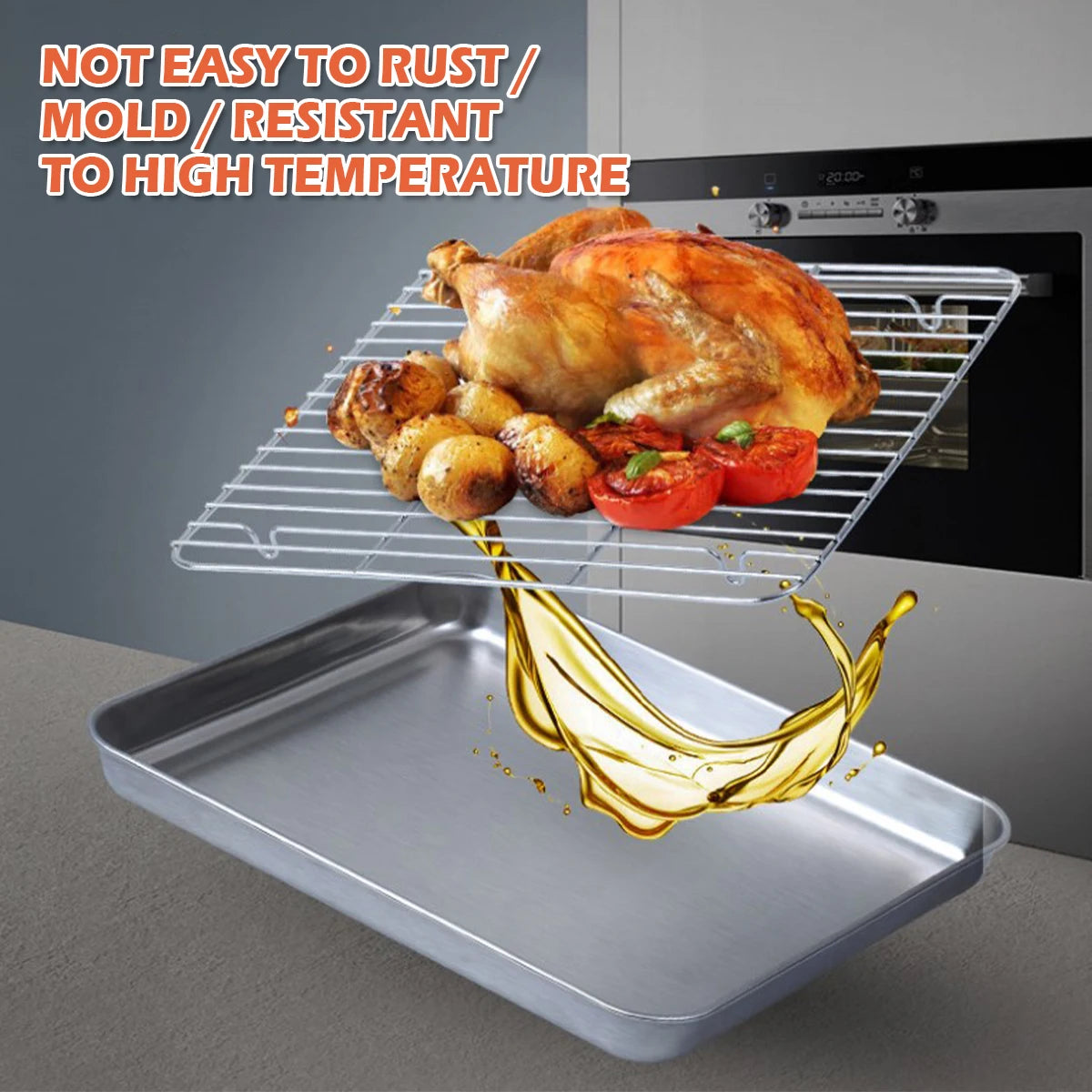 Stainless Steel Baking Pan Tray