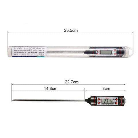 Digital Meat Thermometer, Stainless Steel - Improve Center