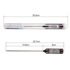 Digital Meat Thermometer, Stainless Steel