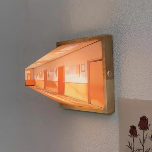 3D Wooden Wall Lamp - Improve Center