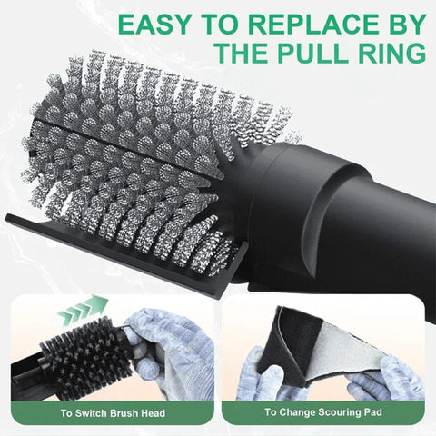 3-Speed Electric BBQ Grill Brush with Adjustable 180° Cleaning Head