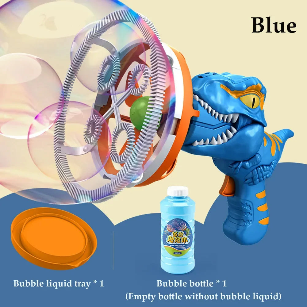 Bubble Gun Bubble Machine Dinosaur Bubbles Machine Toys Suitable for Children and Toddlers Bubble Gun Party Gifts Birthday - Improve Center