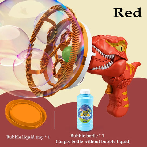 Bubble Gun Bubble Machine Dinosaur Bubbles Machine Toys Suitable for Children and Toddlers Bubble Gun Party Gifts Birthday - Improve Center