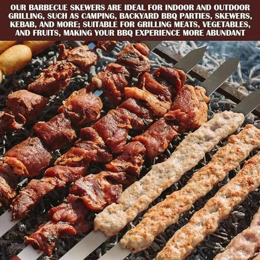 Durable Kabob Skewers for Outdoor Grilling - Improve Center