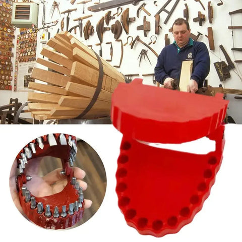 Funny Denture Drill Bit Holder – 1/4" Hex Screwdriver Bit Adapter & Teeth-Shaped Tool Holder