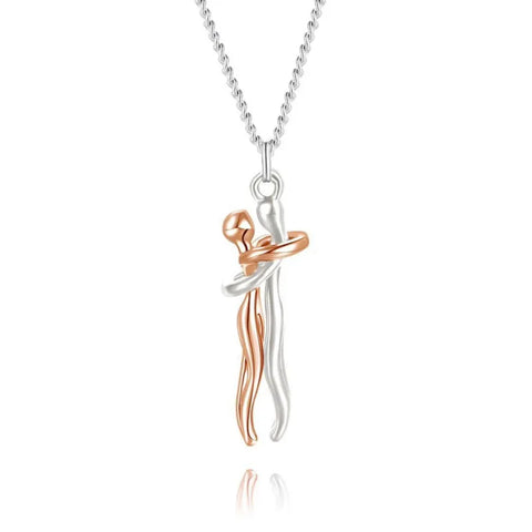 Couple Hugging Necklace - Improve Center
