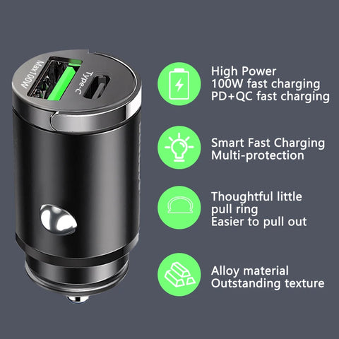 100W USB Car Charger - Improve Center