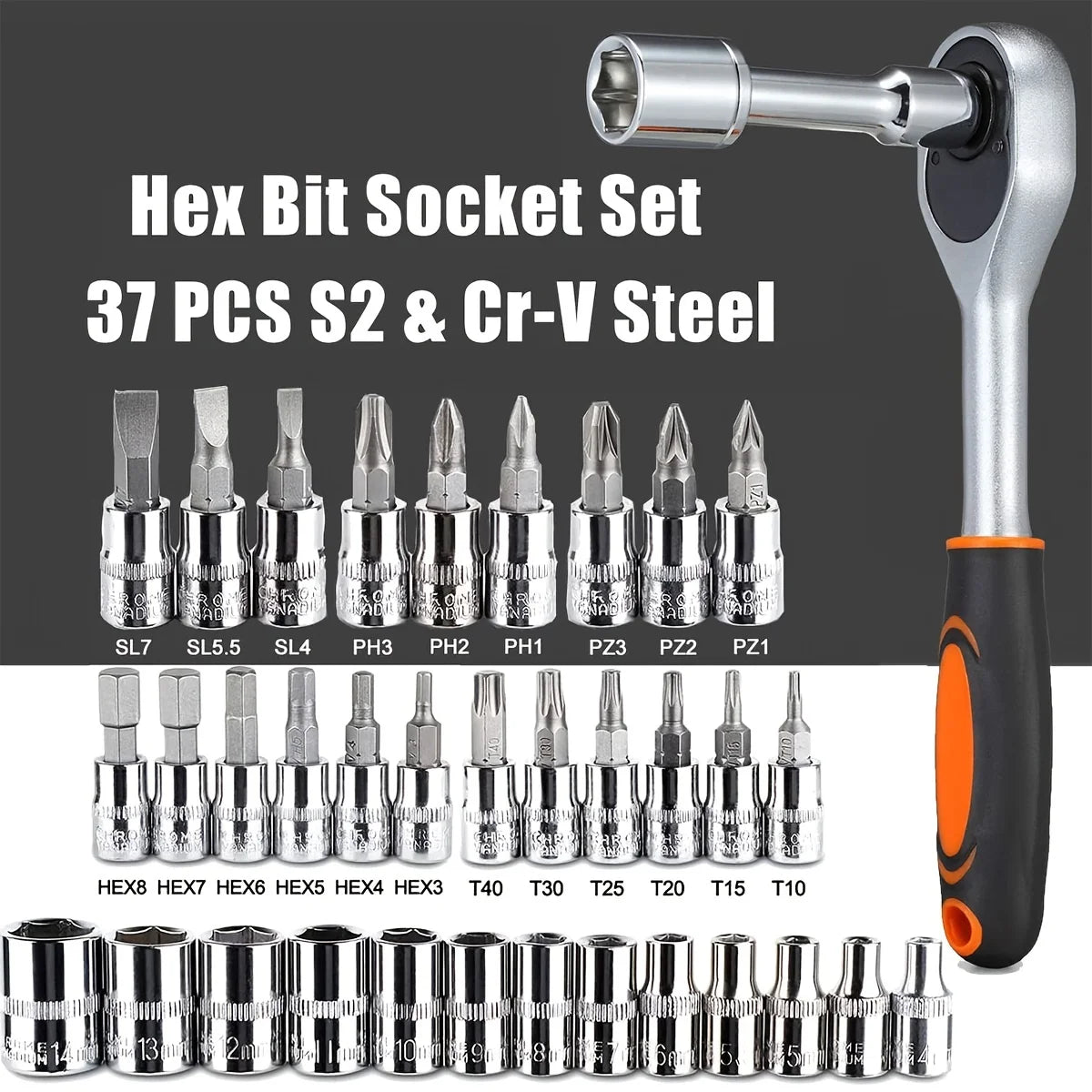 46pc Drive Socket Set