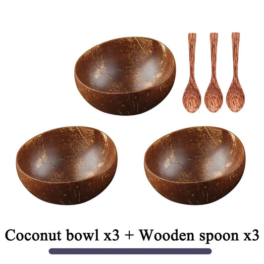 Natural Coconut Bowl Dinner Set - Improve Center