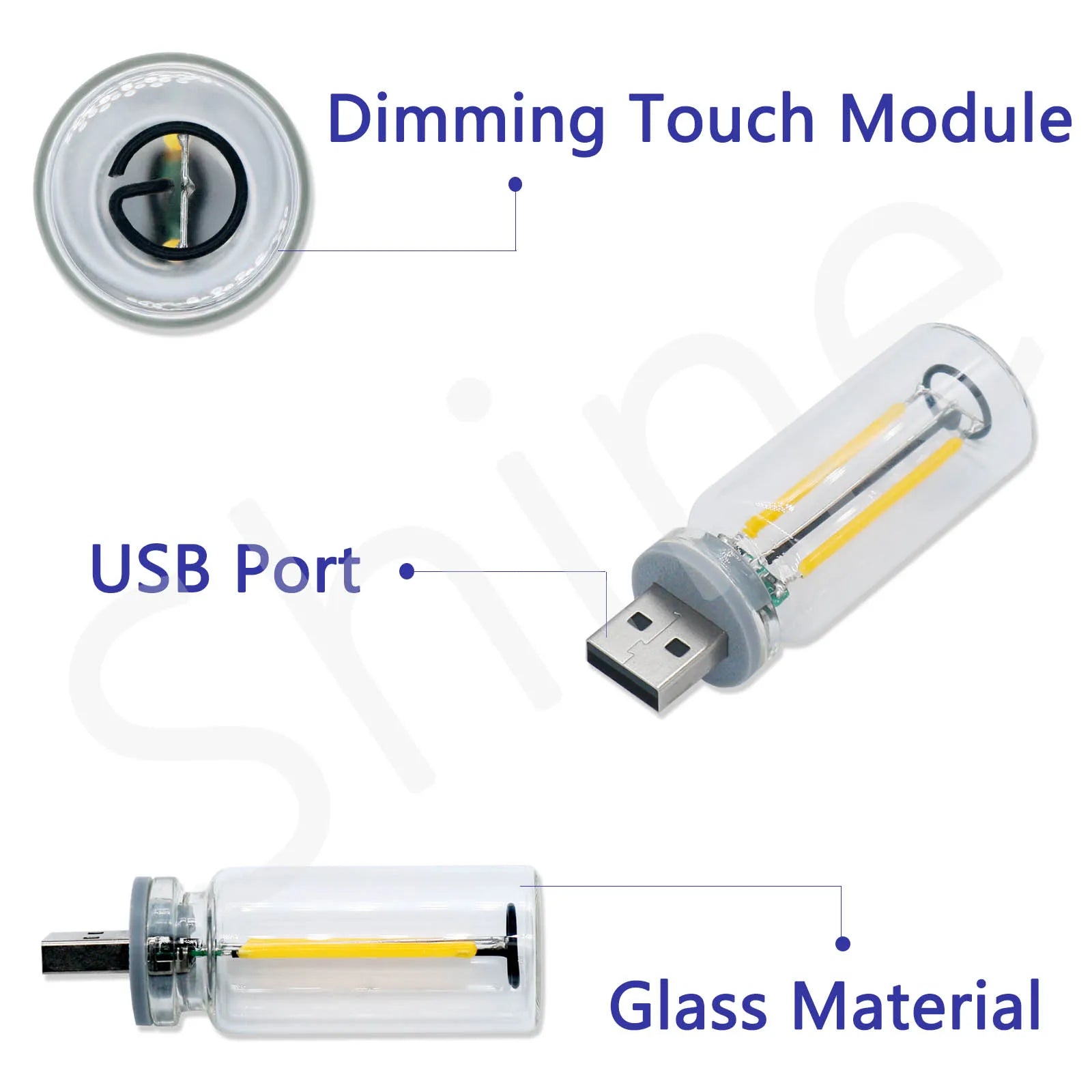 USB Car Touch Light