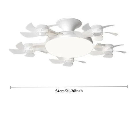 Modern Smart Ceiling Fan Light – Silent Remote-Controlled Dimmable LED