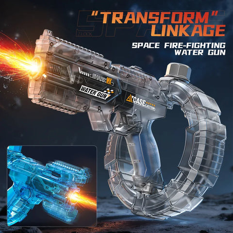 Space Electric Water Gun Toy with LED Lights