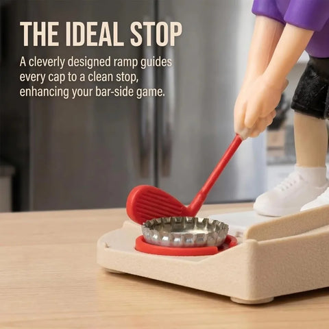 Fuuny PLA Golf Bottle Opener 3D Figurine with Score Board Beer Cap Launcher Desktop Bottle Opener Bar Accessories