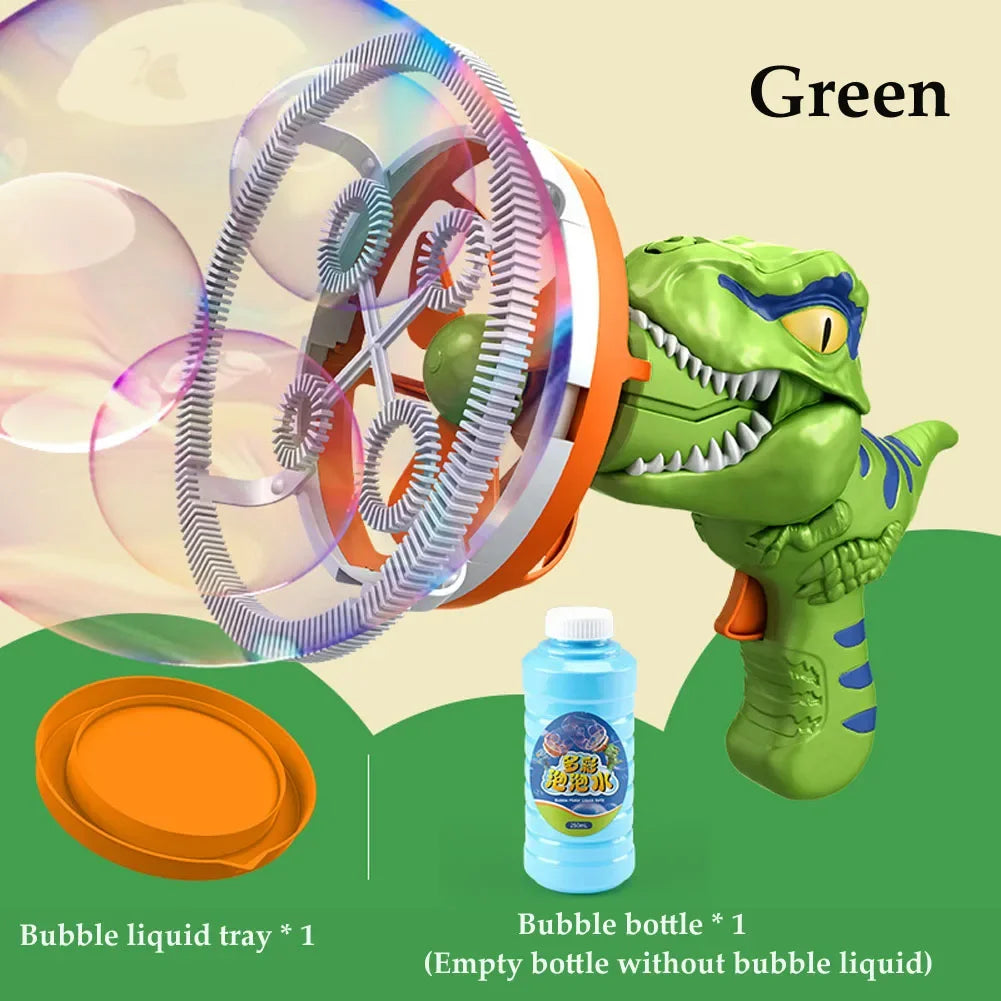 Bubble Gun Bubble Machine Dinosaur Bubbles Machine Toys Suitable for Children and Toddlers Bubble Gun Party Gifts Birthday - Improve Center