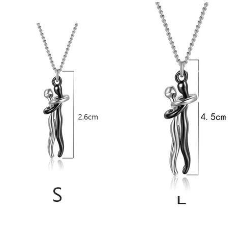 Couple Hugging Necklace - Improve Center
