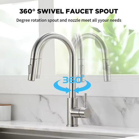 Hot and Cold Mixed Kitchen Faucet - Improve Center