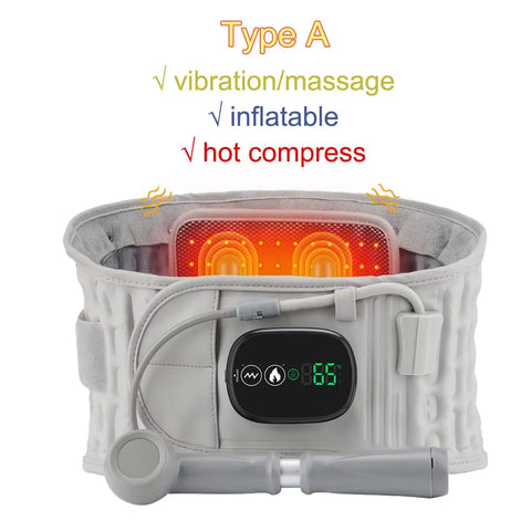 Heating Waist Massager Belts Vibration Inflatable Heated Pads Back Protector Waist Massage Relax Warmer
