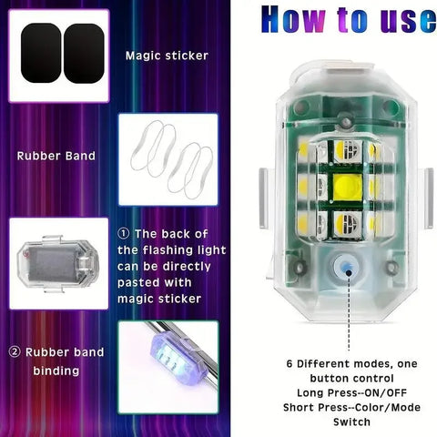 Strobe Car Light with Remote - Improve Center