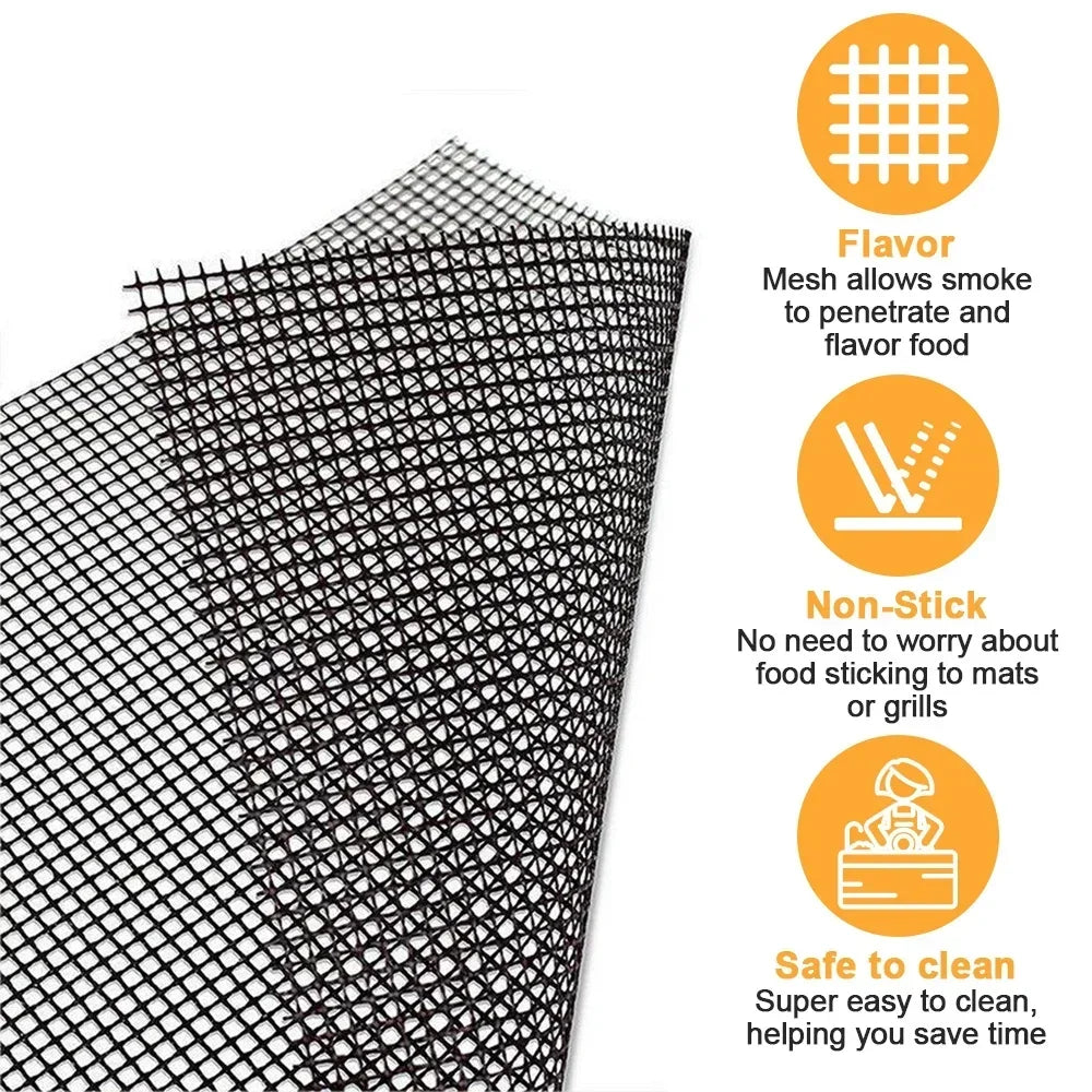 Heat-Resistant BBQ Grill Net