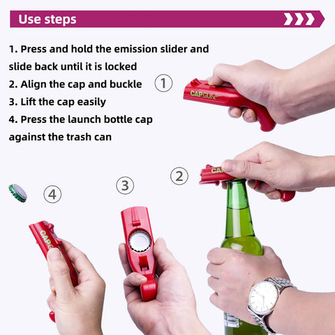CapSnap Pro™ Bottle Opener & Cap Shooter