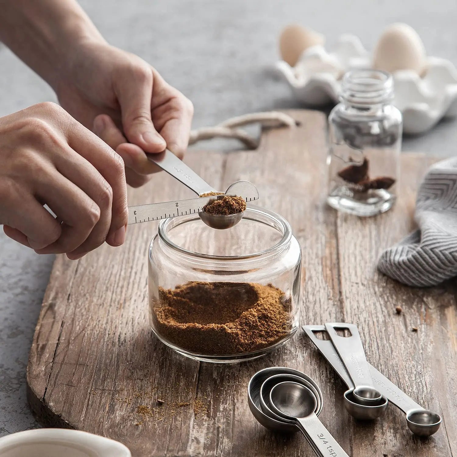 Stainless Steel Measuring Spoons Cups Set