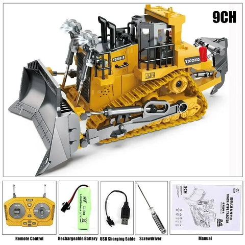 2.4G RC Construction Vehicles – Excavator, Dump Truck & Bulldozer Toy