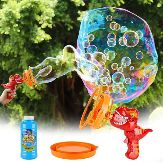 Bubble Gun Bubble Machine Dinosaur Bubbles Machine Toys Suitable for Children and Toddlers Bubble Gun Party Gifts Birthday - Improve Center