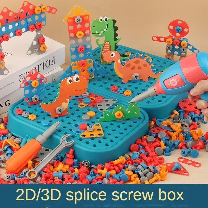 Electric Set Drill Screw Kids Toy