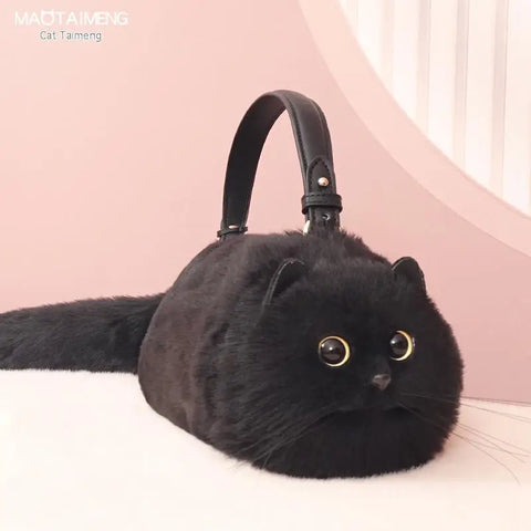 Plush Cat Shoulder Bag - Improve Center