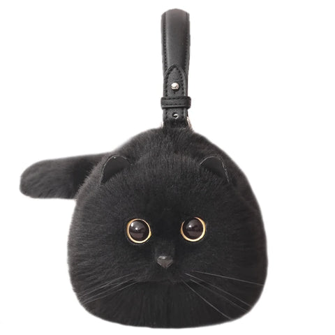 Plush Cat Shoulder Bag - Improve Center